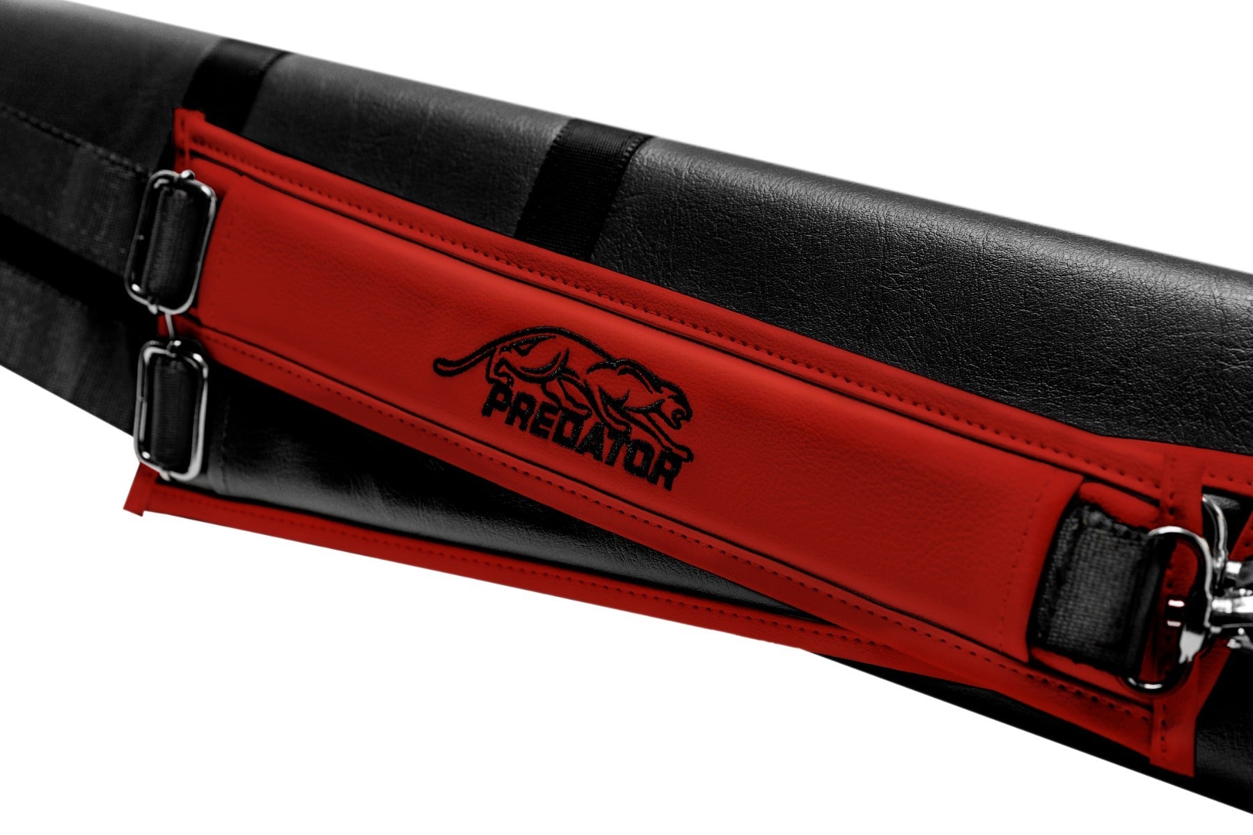 Predator Roadline Black/Red Pool Cue Hard Case - 2 Butts x 4 Shafts