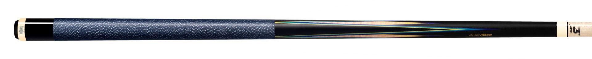 Predator 8 Point Sneaky Pete Black/Curly/Blue Points Linen Wrap Pool Cue   | Official USA Site
