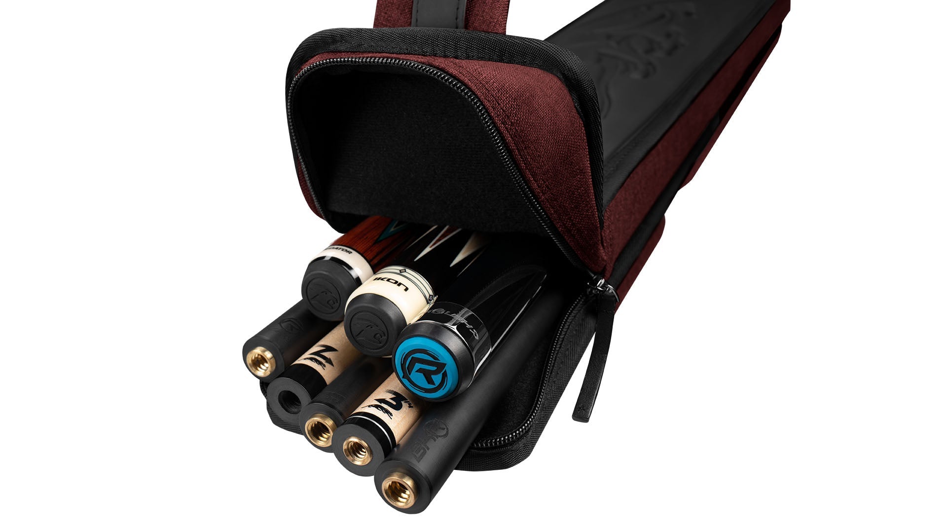 Predator Metro Red Hard Pool Cue Case - 3 Butts x 5 Shafts