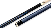 Predator 4 Point Sneaky Pete Black / Blue Points Linen Wrap Pool Cue   | Official USA Site