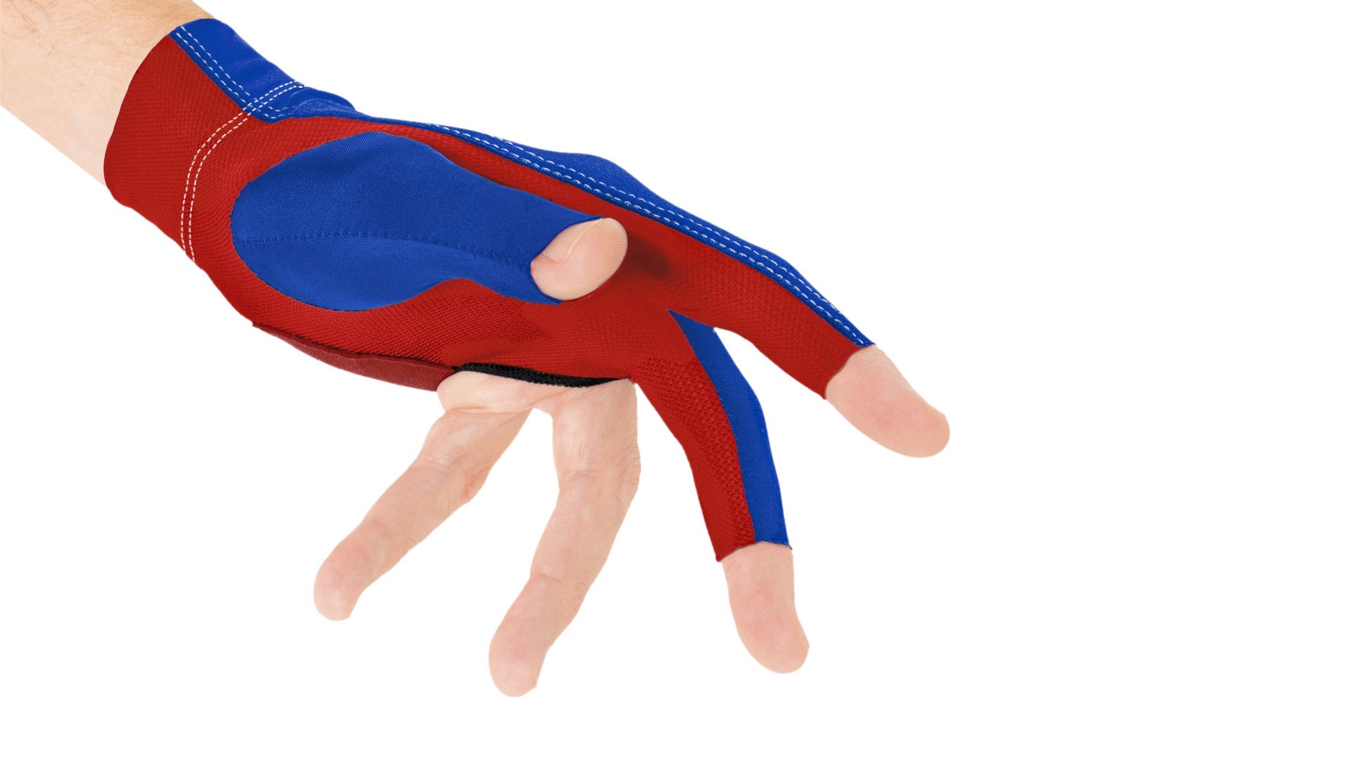 Predator Second Skin Billiard Glove  USPBS Blue and Red - Left Hand