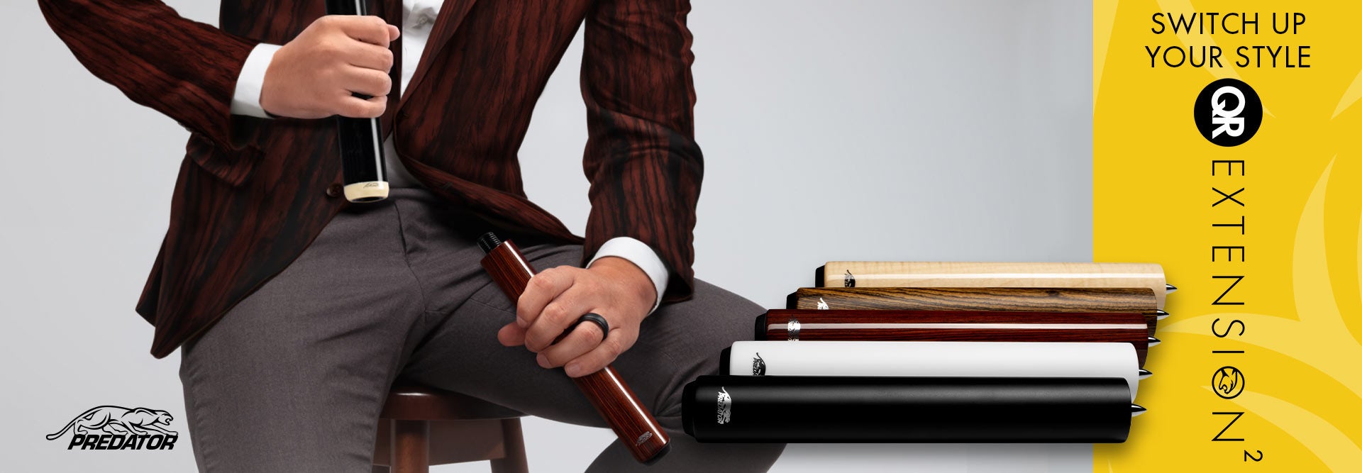 Predator Black P3 Pool Cue Stick with No Wrap  | Official USA Site