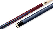 Predator 4 Point Sneaky Pete Purple Heart / Blue Points Linen Wrap Pool Cue   | Official USA Site