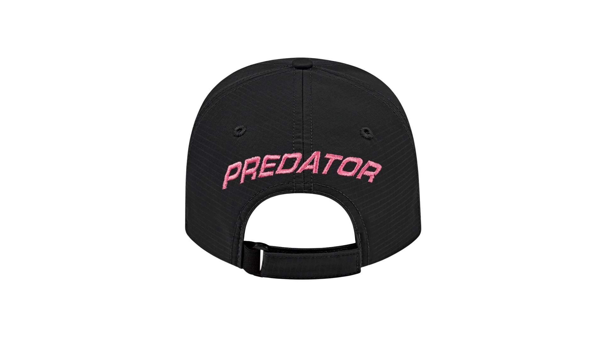 Predator Black Billiard Hat with Pink Embroidered Panther - One Size Fits All