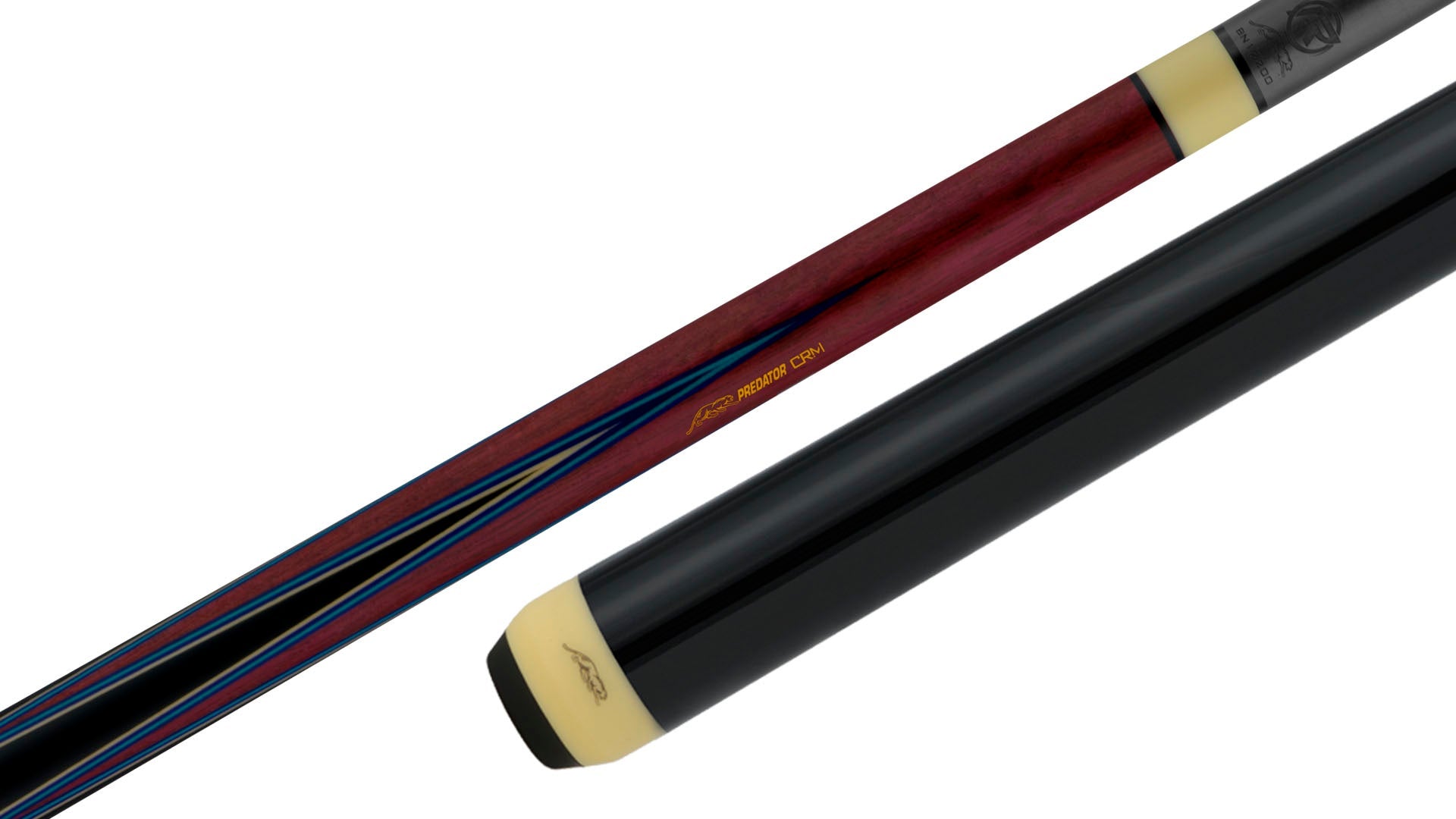 Predator CRM TrueSplice 4-Point Carom Cue - Purpleheart/Blue  | Official USA Site