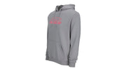 Predator Gray Hoodie with Embroidered Pink Logo