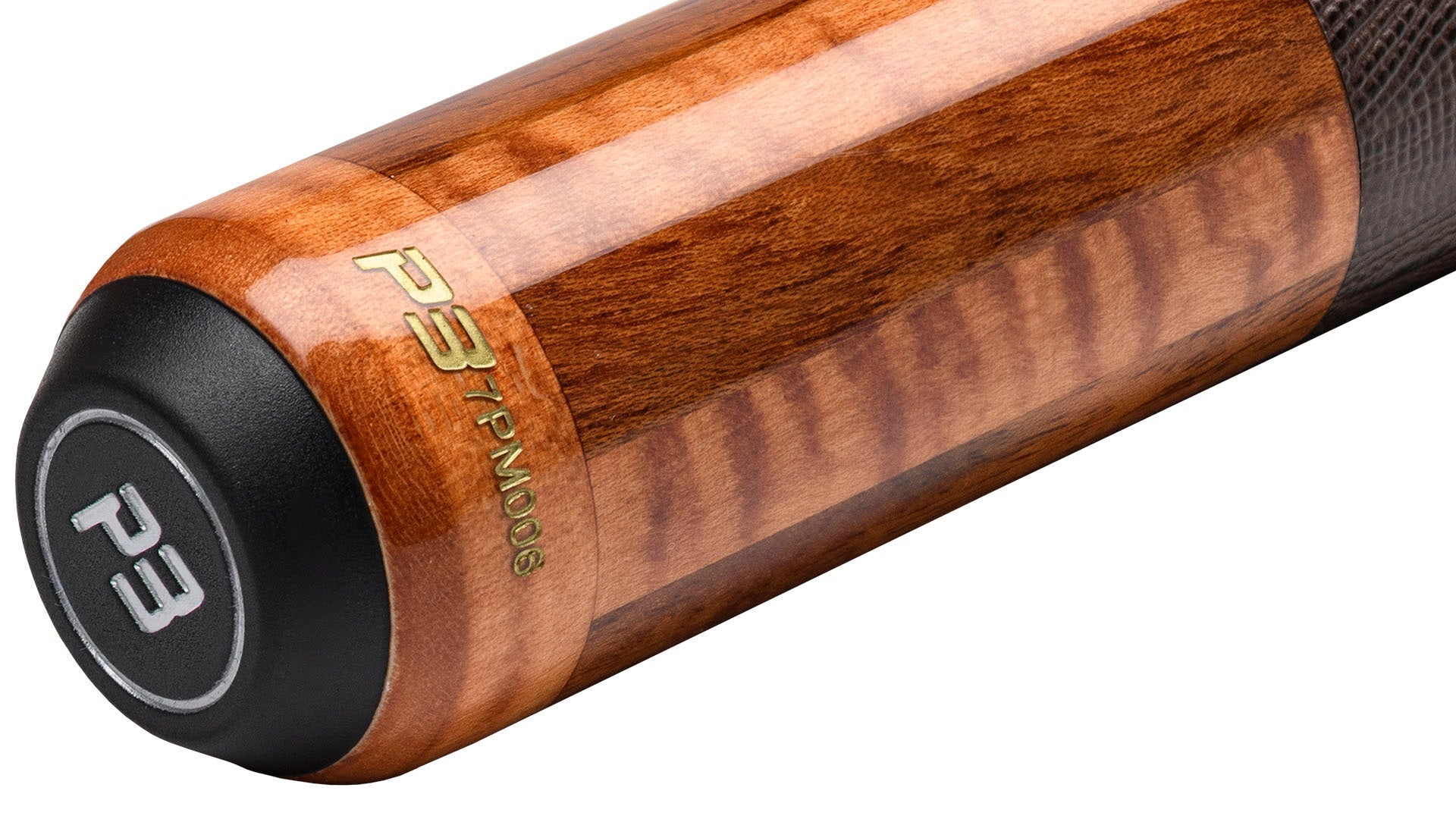 Predator P3 Aura Golden Stained Curly Maple &amp; Bocote Pool Cue - Leather Wrap | Billiard Cue Stick  | Official USA Site