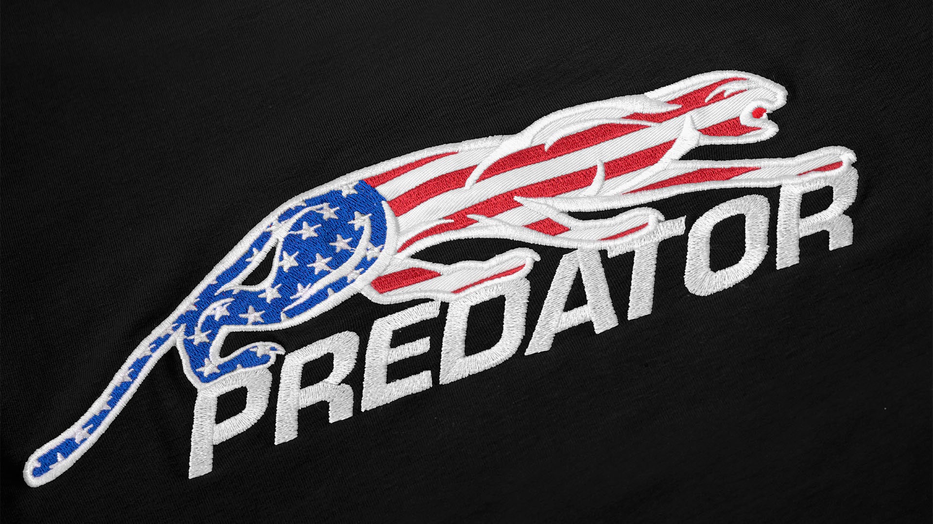Predator Black Hoodie with USA Embroidered Logo