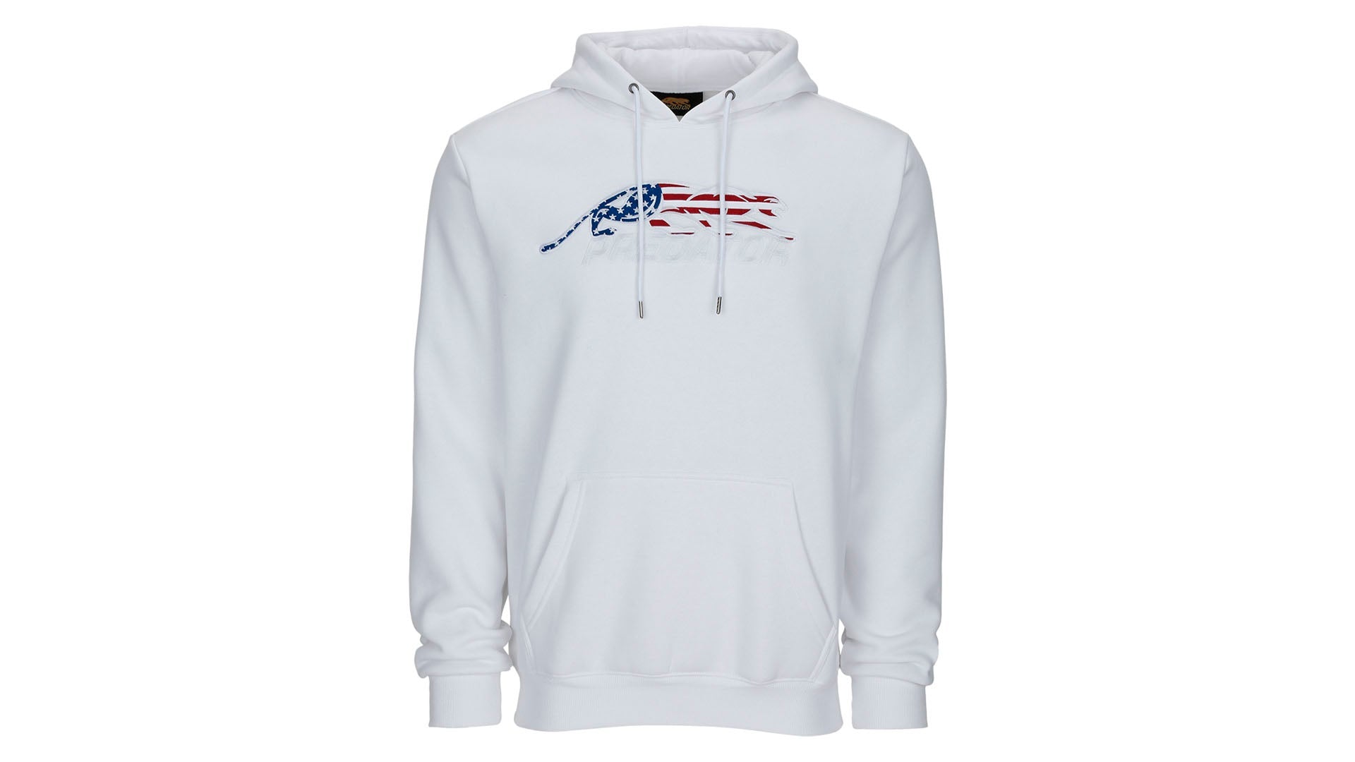 Predator White Hoodie with Embroidered USA Logo