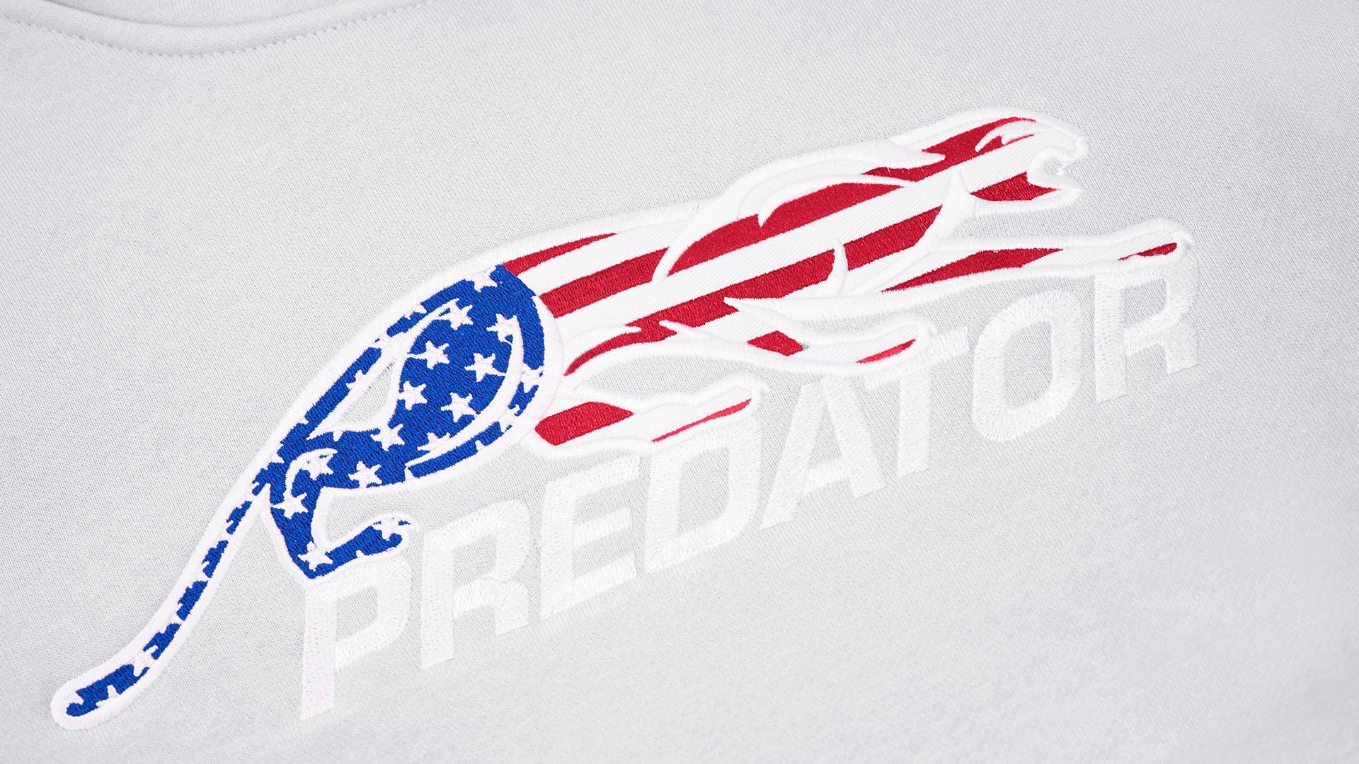 Predator White Hoodie with Embroidered USA Logo