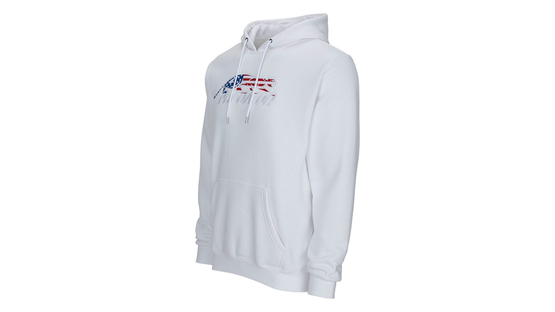 Predator White Hoodie with Embroidered USA Logo