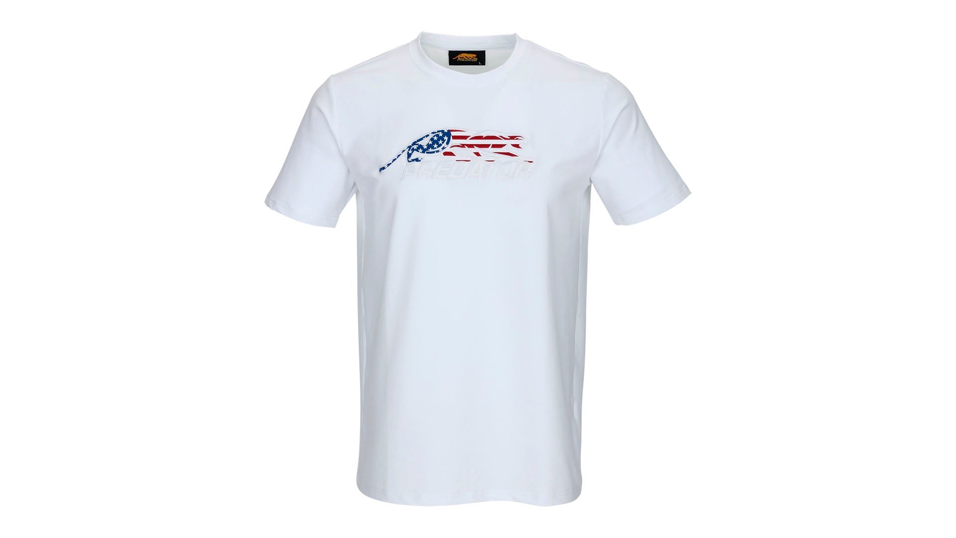 Predator White T-Shirt with USA Embroidered Logo