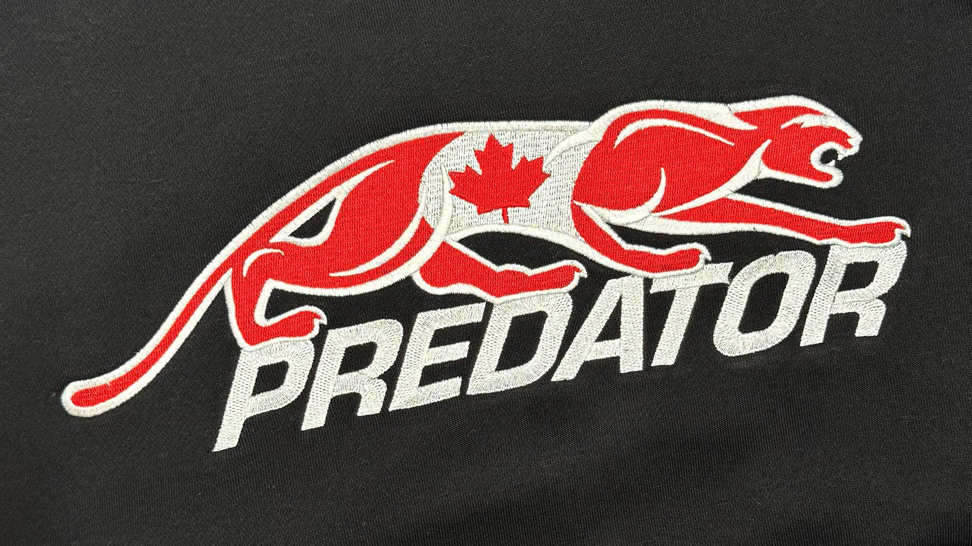 Predator Black Hoodie with Embroidered Canada Logo