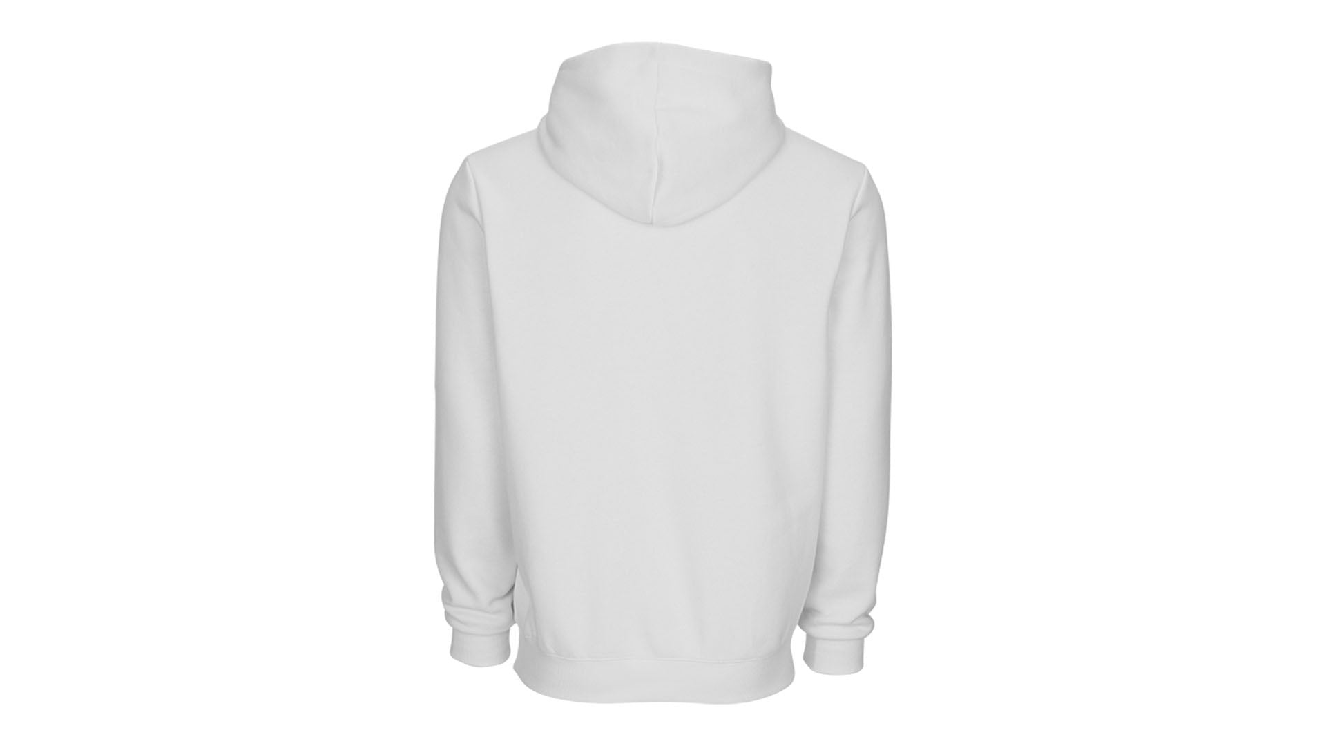 Predator White Hoodie with Black Embroidered Logo