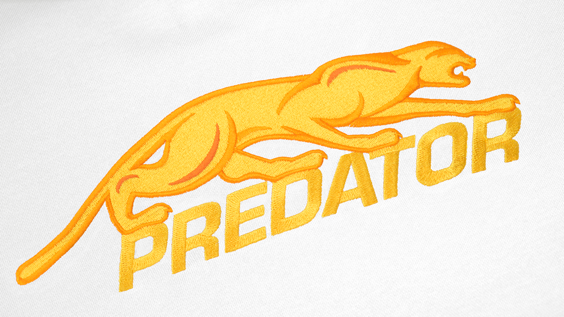 Predator White Hoodie with Gold Embroidered Logo