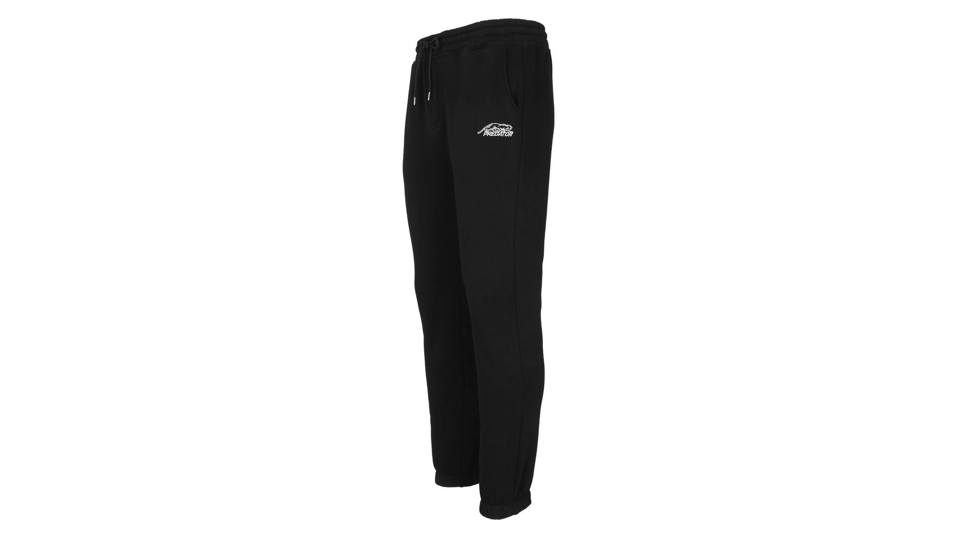 Predator Black Joggers with White Embroidered Logo