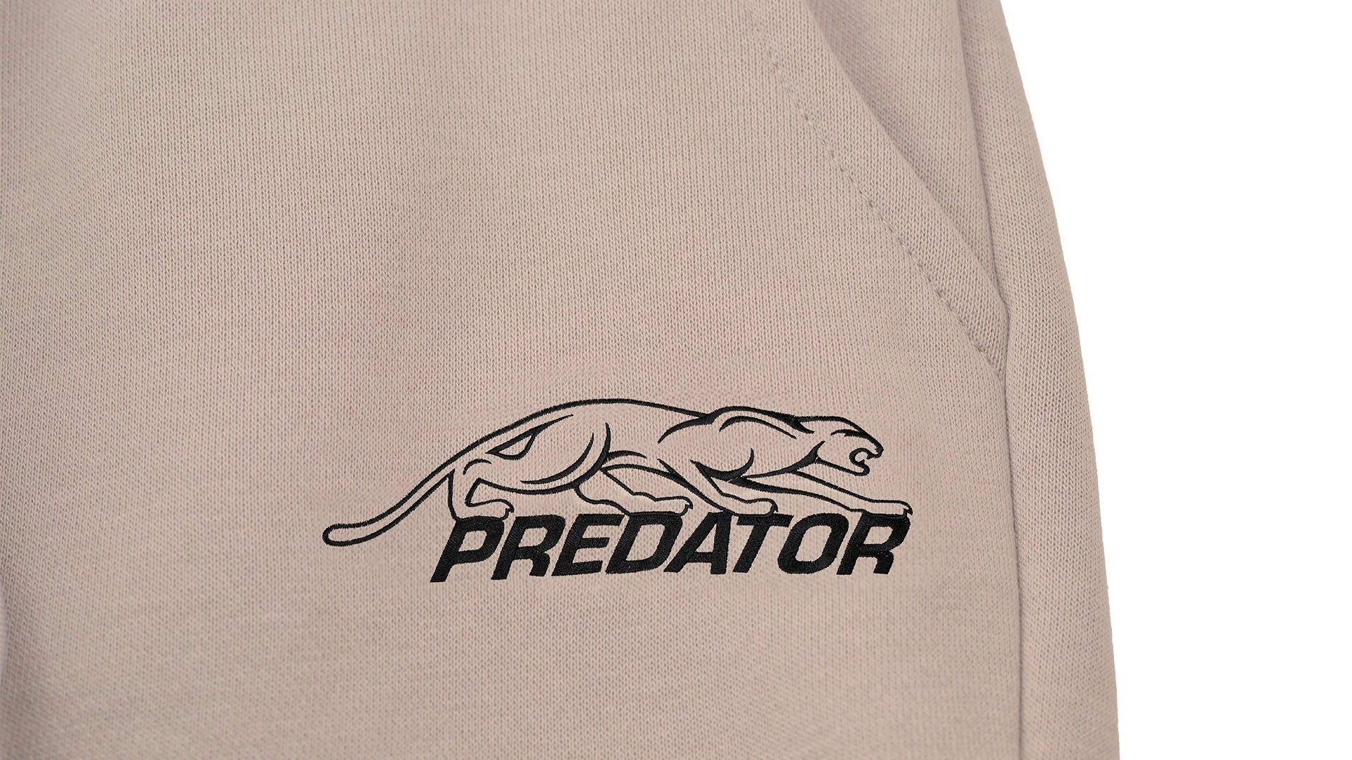 Predator Ivory Joggers with Black Embroidered Logo