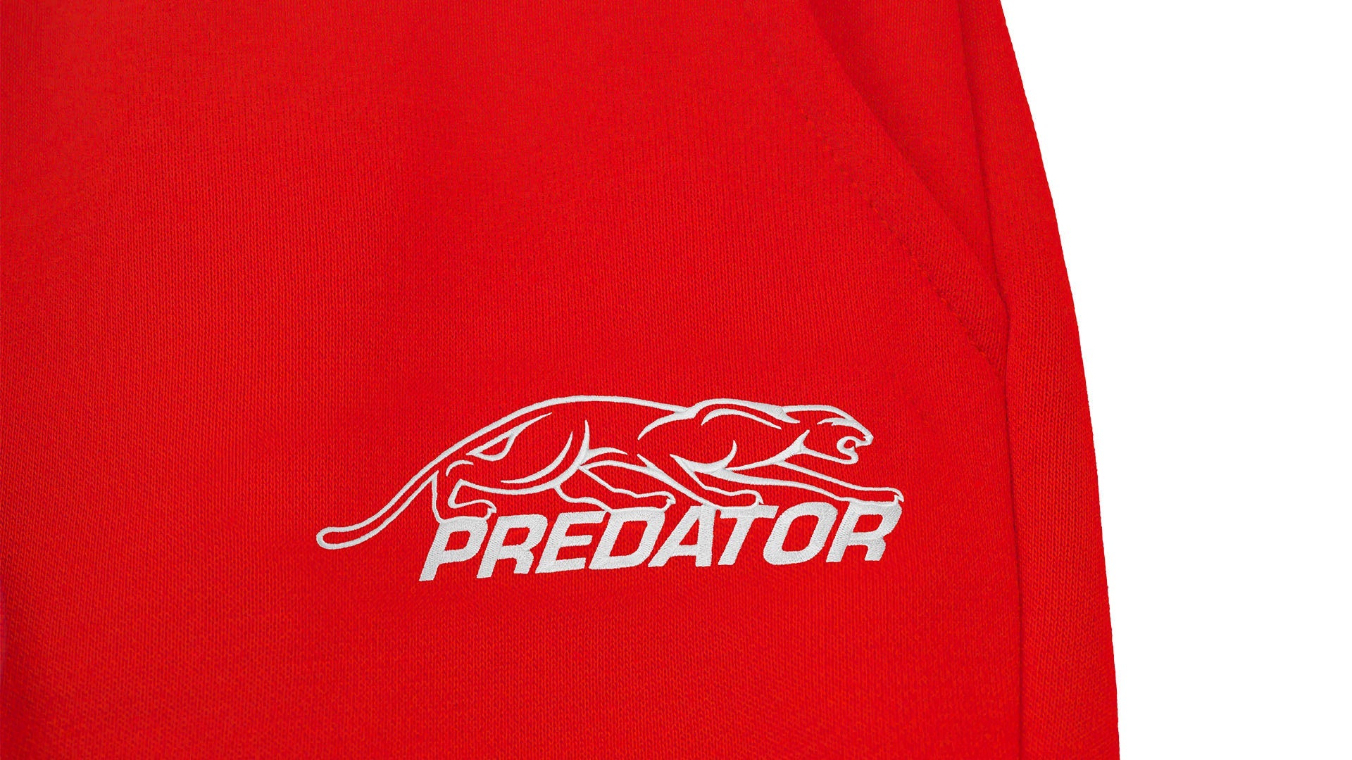 Predator Red Joggers with White Embroidered Logo