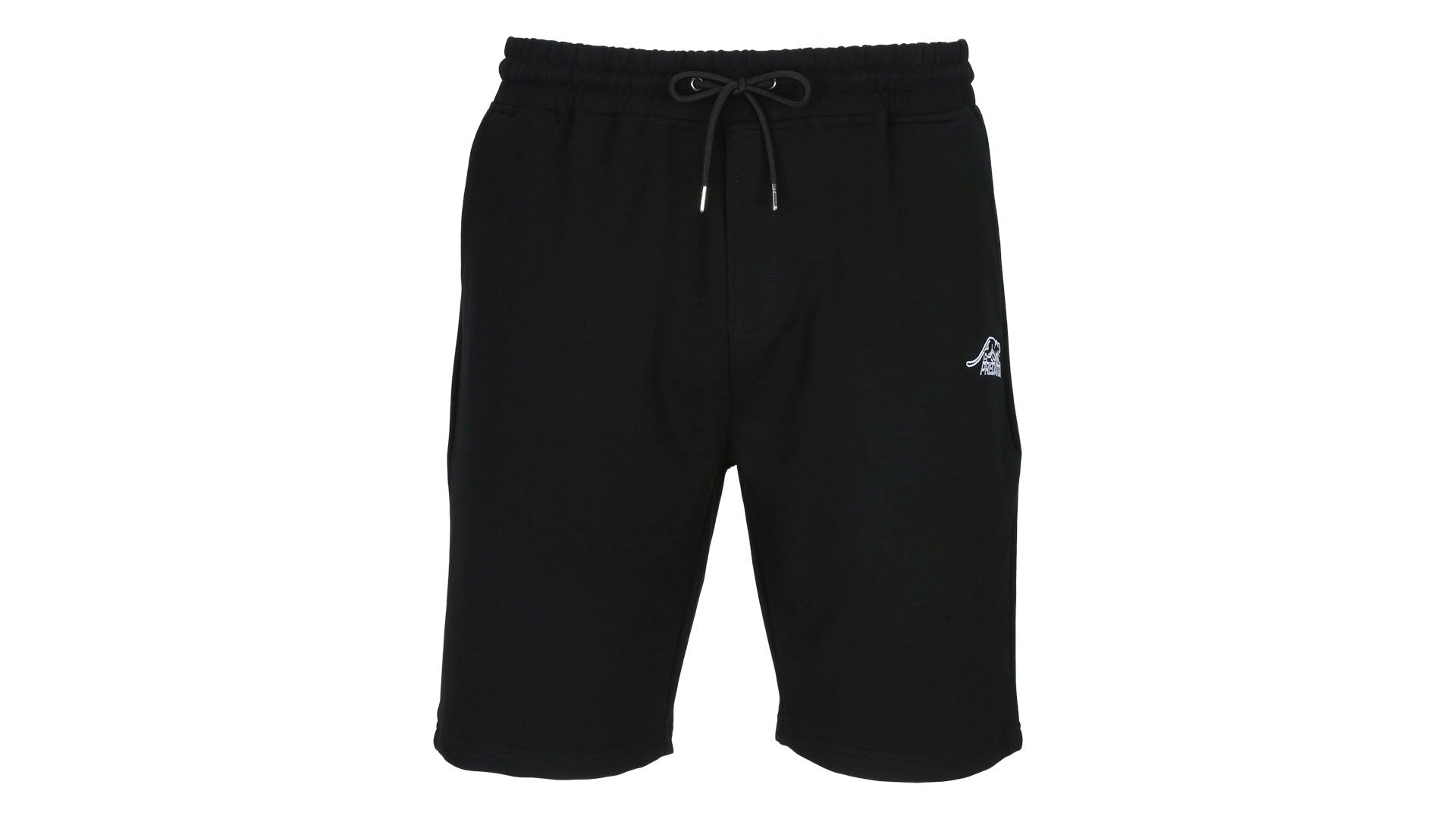 Predator Black Shorts with White Embroidered Logo