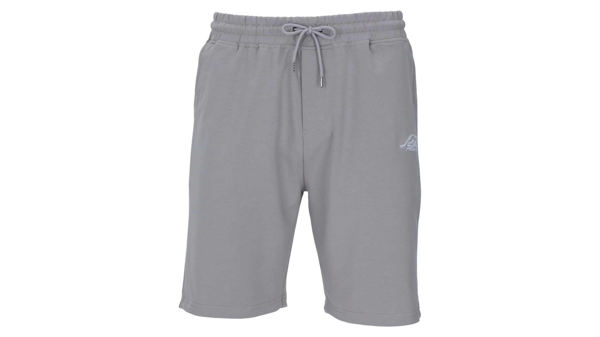 Predator Gray Shorts with White Embroidered Logo