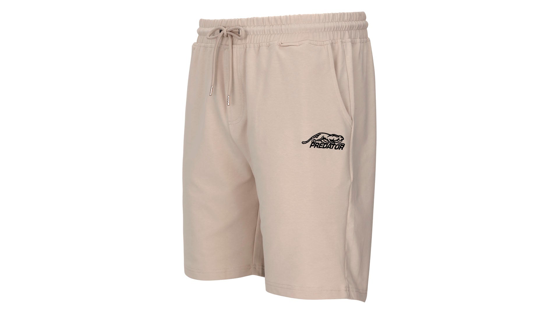 Predator Ivory Shorts with Black Embroidered Logo