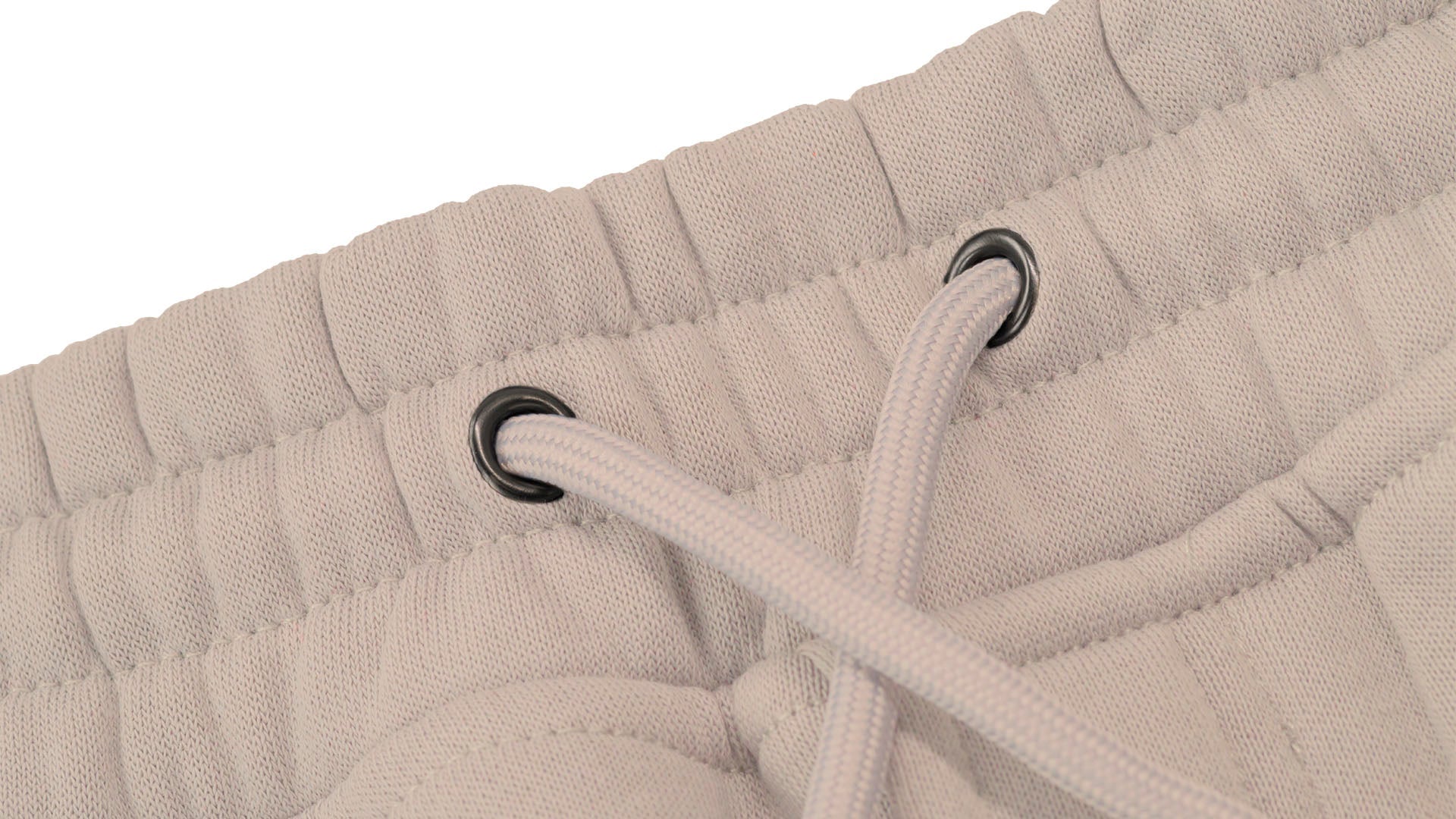 Predator Ivory Shorts with Black Embroidered Logo