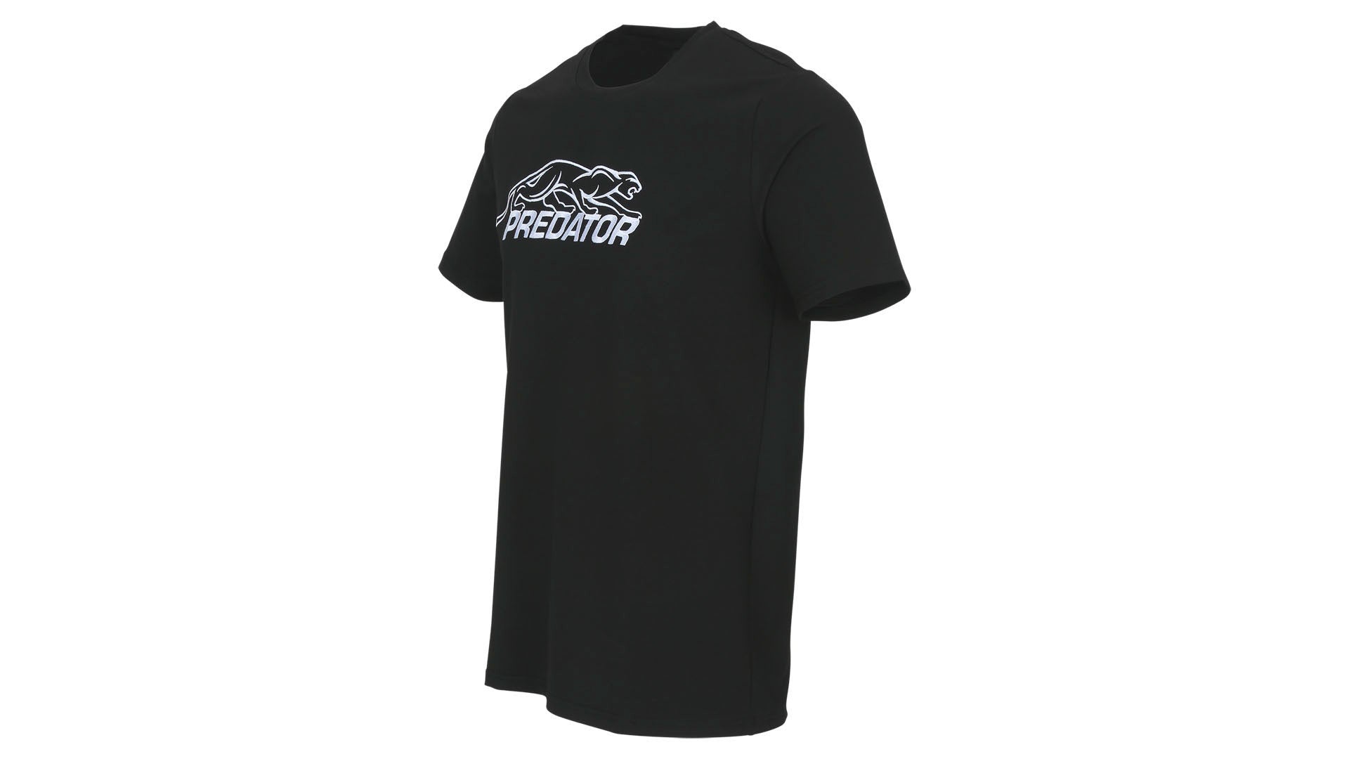 Predator Black T-Shirt with White Embroidered Logo