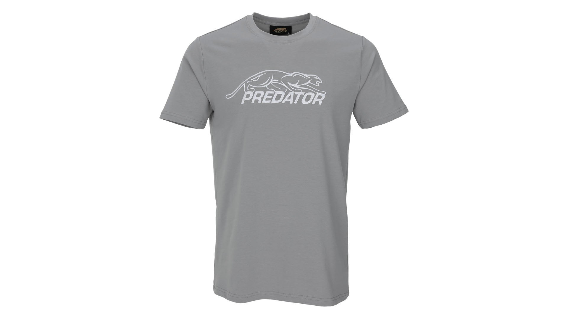 Predator Gray T-Shirt with White Embroidered Logo