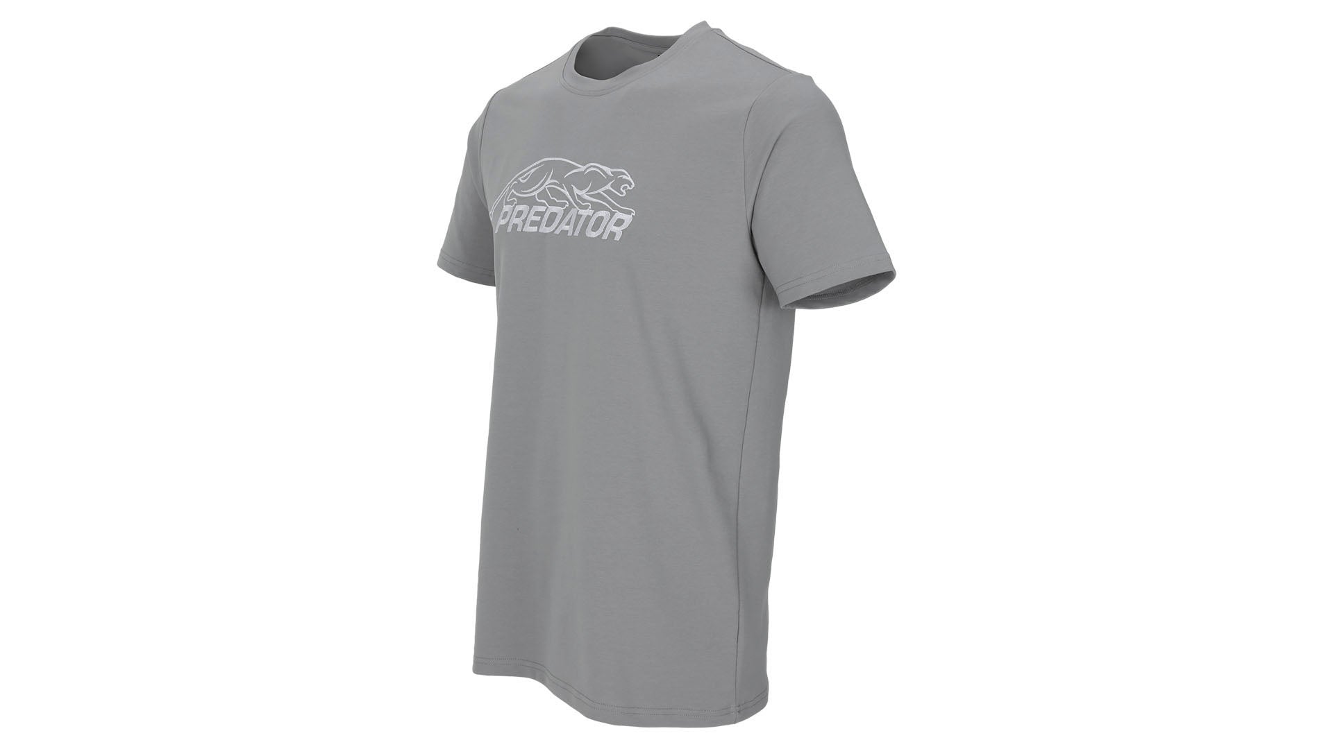 Predator Gray T-Shirt with White Embroidered Logo