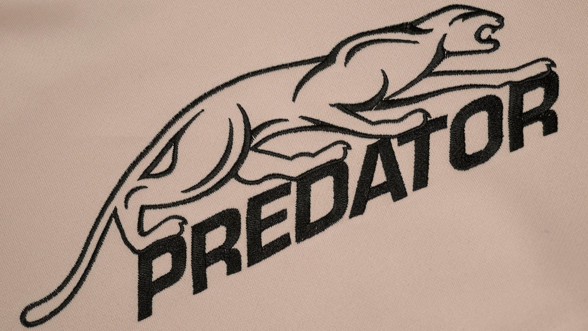 Predator Ivory T-Shirt with Black Embroidered Logo