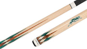 Predator Virtuoso Curly Maple/Malachite Green No Wrap Pool Cue | Billiard Pool Stick  | Official USA Site
