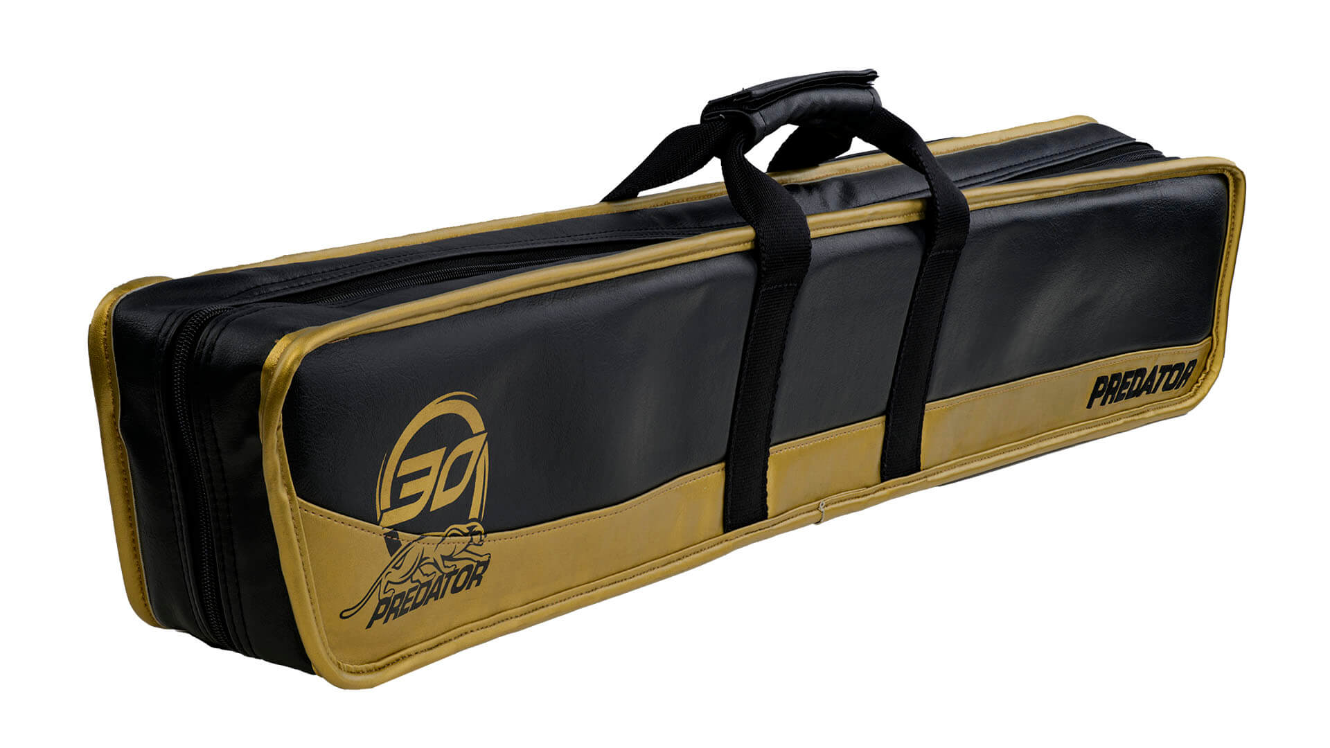 Predator Roadline 30th Anniversary Black/Gold Soft Cue Case - 4 Butts x 8 Shafts