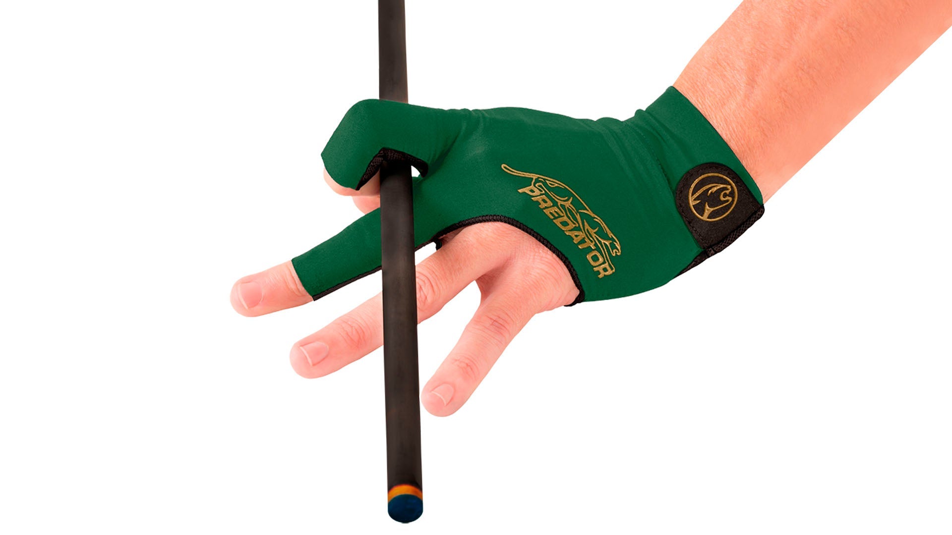 Predator Second Skin Billiard Glove - Green/Gold - Left Hand