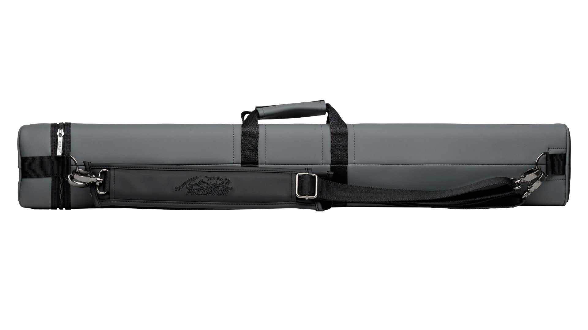 Predator Roadline Gray/Black Hard Cue Case - Double Straps - 3 Butts x 5 Shafts