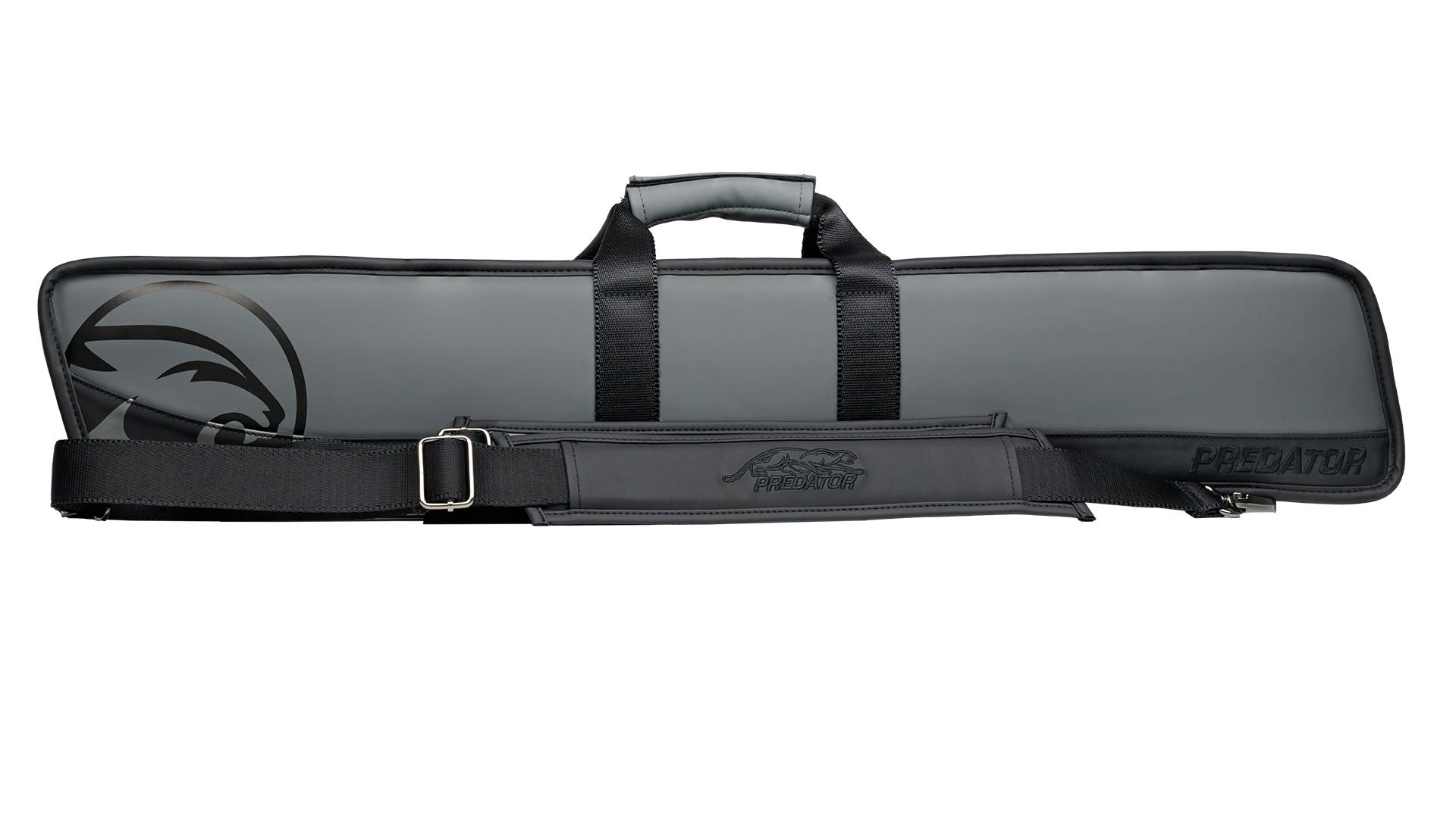 Predator Roadline Gray/Black Soft Cue Case - Double Straps - 4 Butts x 8 Shafts