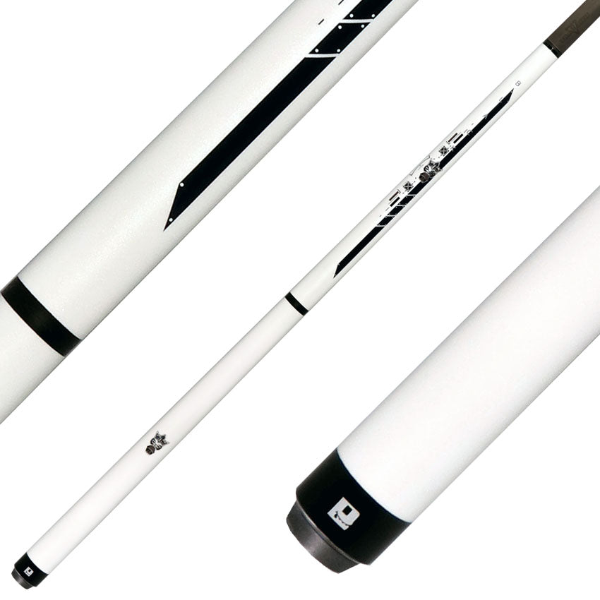 Little Monster LMBRKJMPNWWHEGG No Wrap Break/Jump Cue with Carbon Fiber Shaft - White Egg