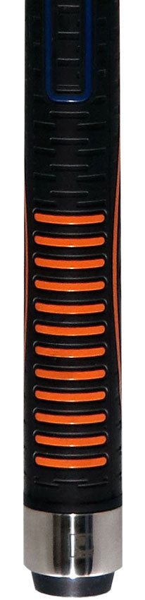 Little Monster LMNBCL Sport Wrap Play Cue with Carbon Fiber Shaft - Matte Black with Gray Graphic