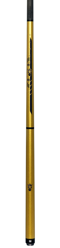 Little Monster LMBRKJMPNWGDEGG No Wrap Break/Jump Cue with Carbon Fiber Shaft - Gold Egg
