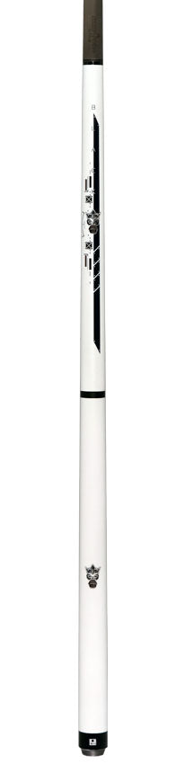 Little Monster LMBRKJMPNWWHEGG No Wrap Break/Jump Cue with Carbon Fiber Shaft - White Egg