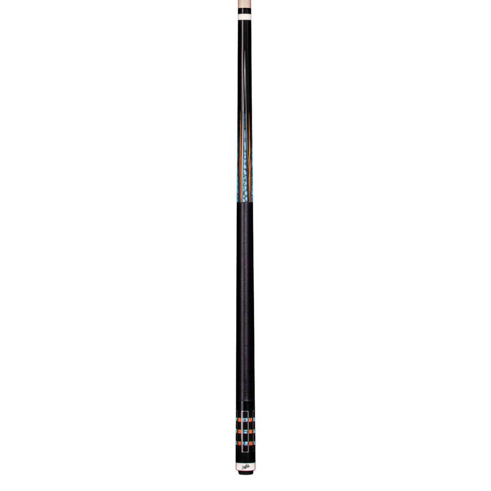 Dufferin Black & Blue Recon Cue with Black Linen Wrap