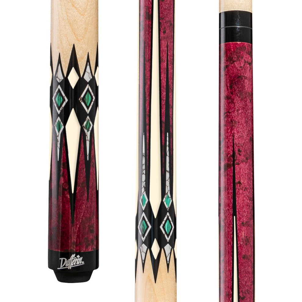 Dufferin Purple Malachite Magic Wrapless Cue – Box Billiards