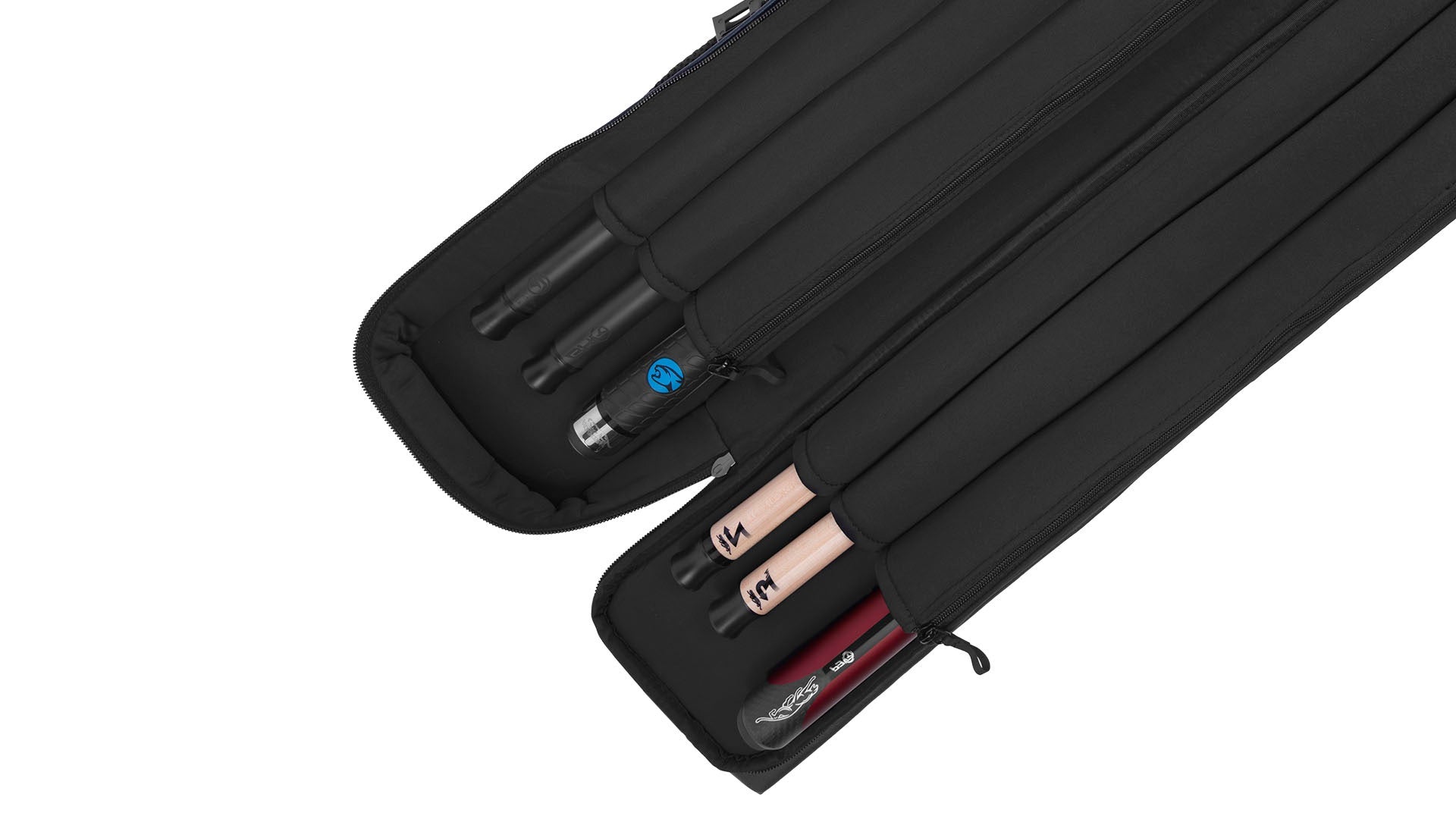 Predator Urbain USPBS Soft Pool Cue Case - 2 Butts x 4 Shafts