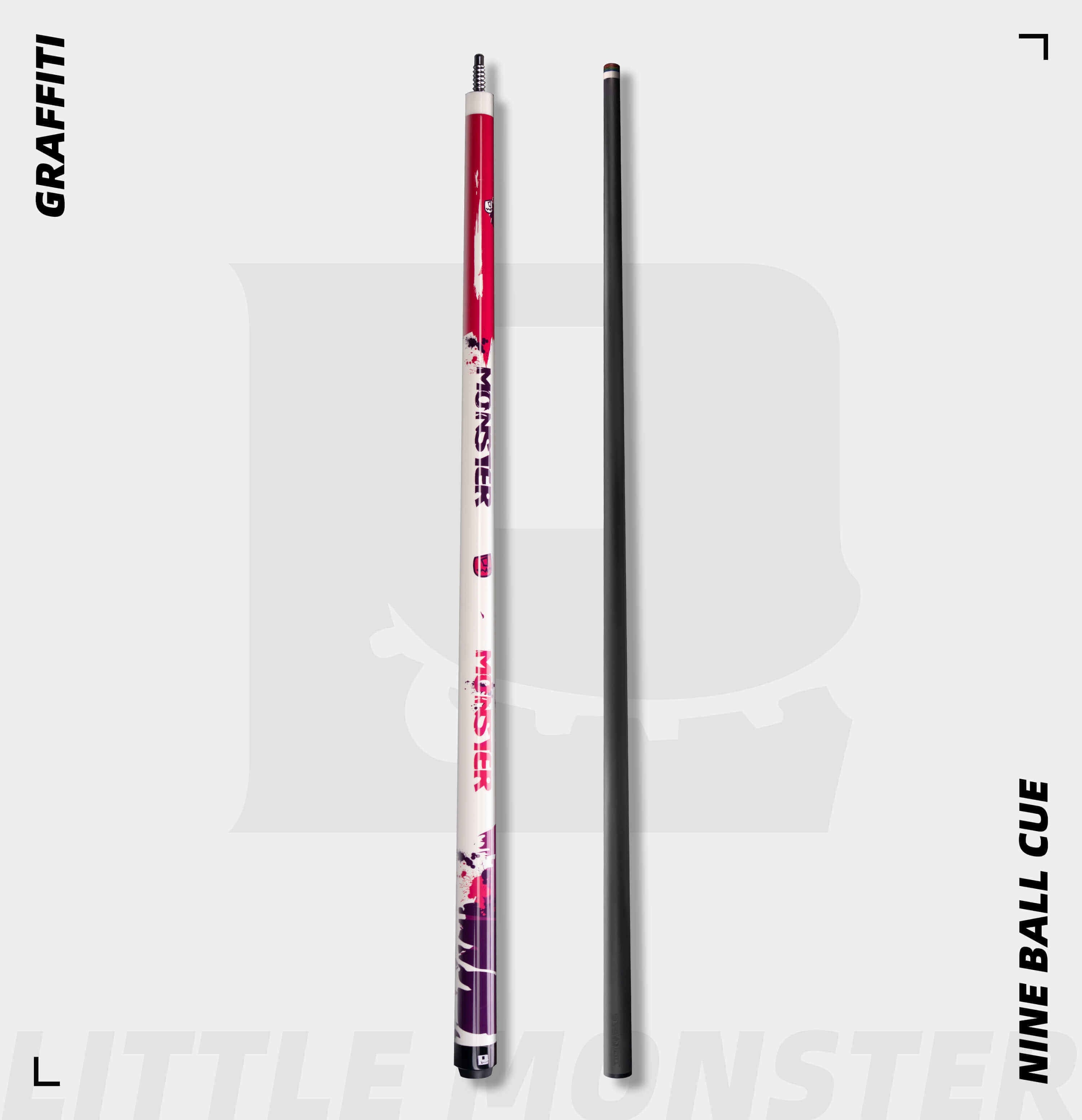 Little Monster Graffiti Nine Ball Pool Cue