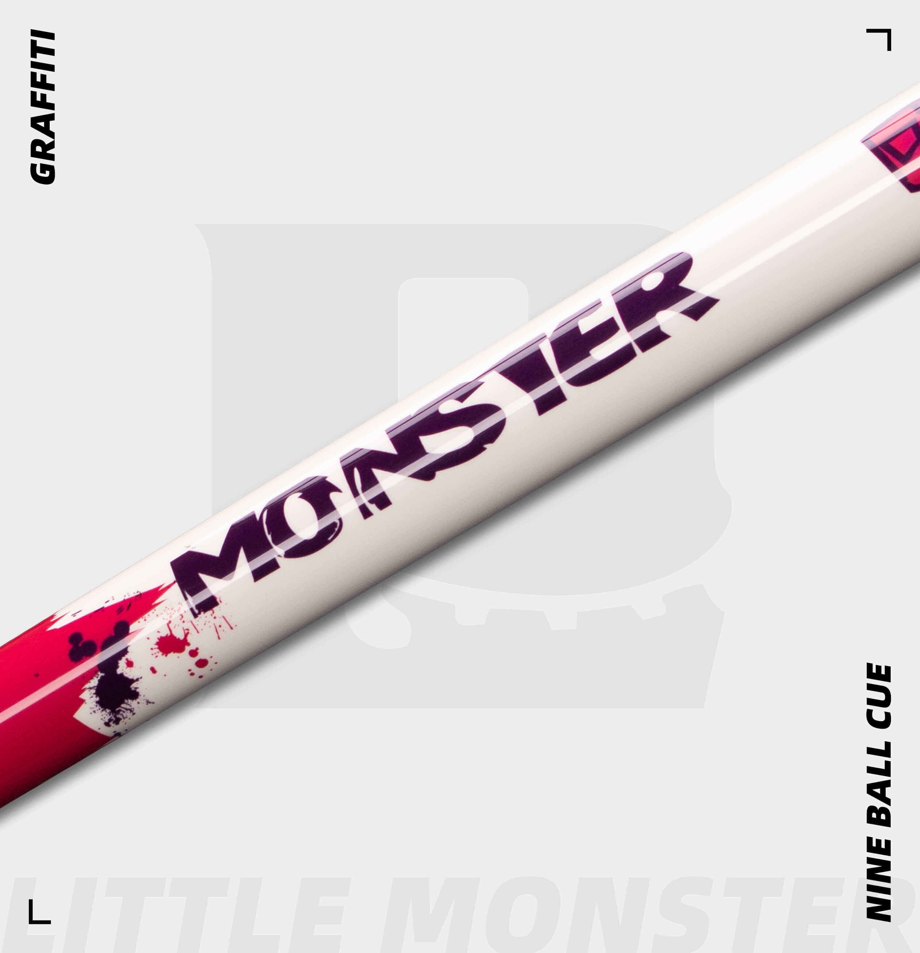 Little Monster Graffiti Nine Ball Pool Cue