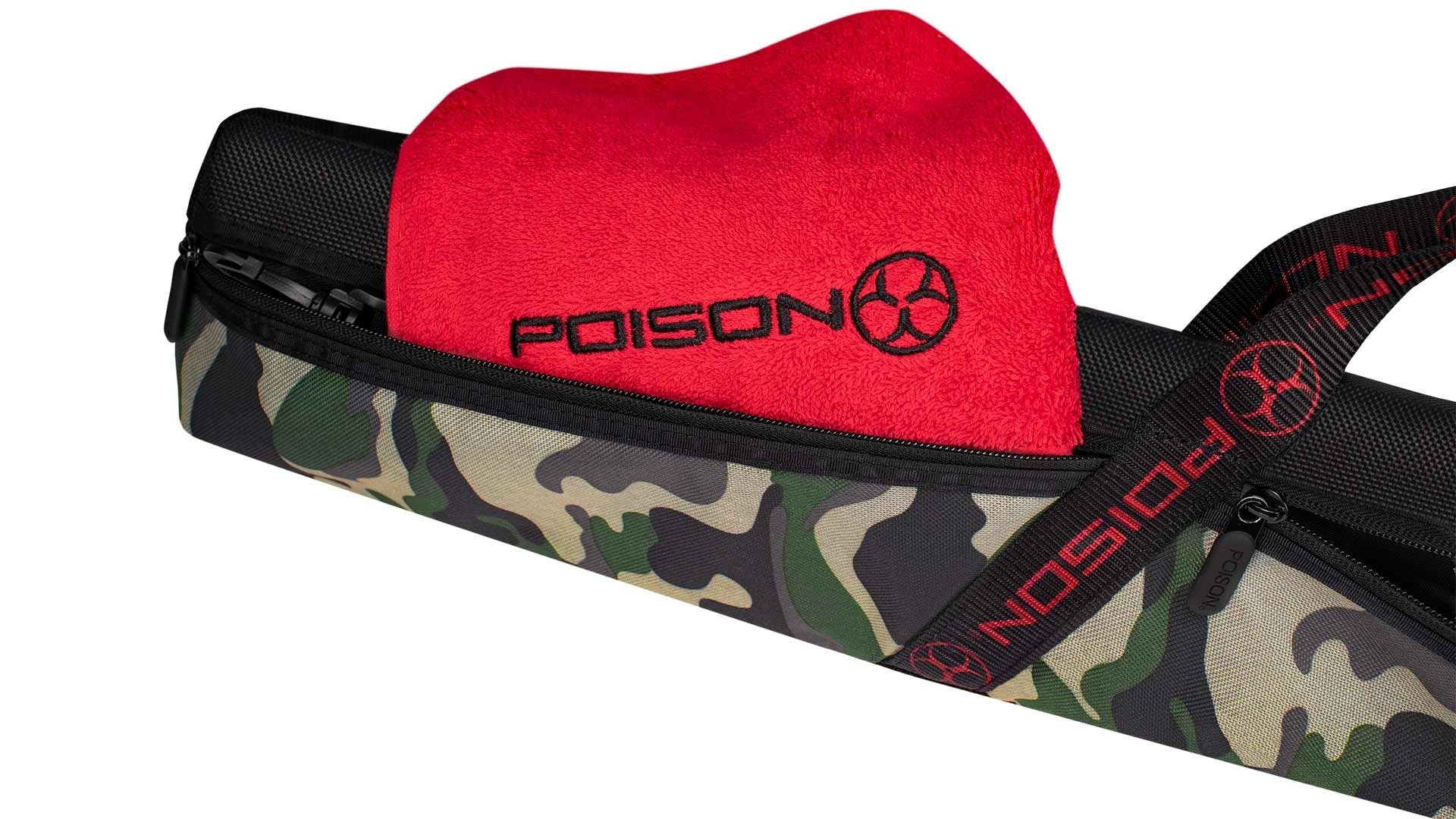 Poison Covert Camo 3x4 Hard Pool Cue Case