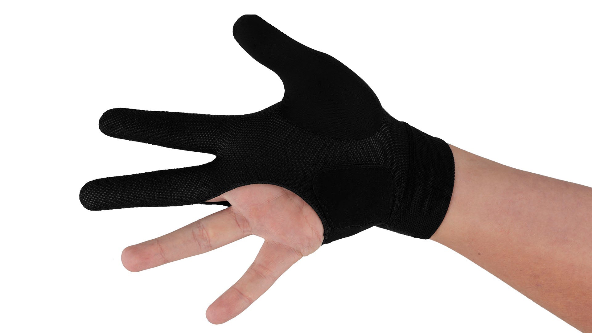 Predator Second Skin Black &amp; Yellow Billiard Glove with Closed Fingers - Left Hand