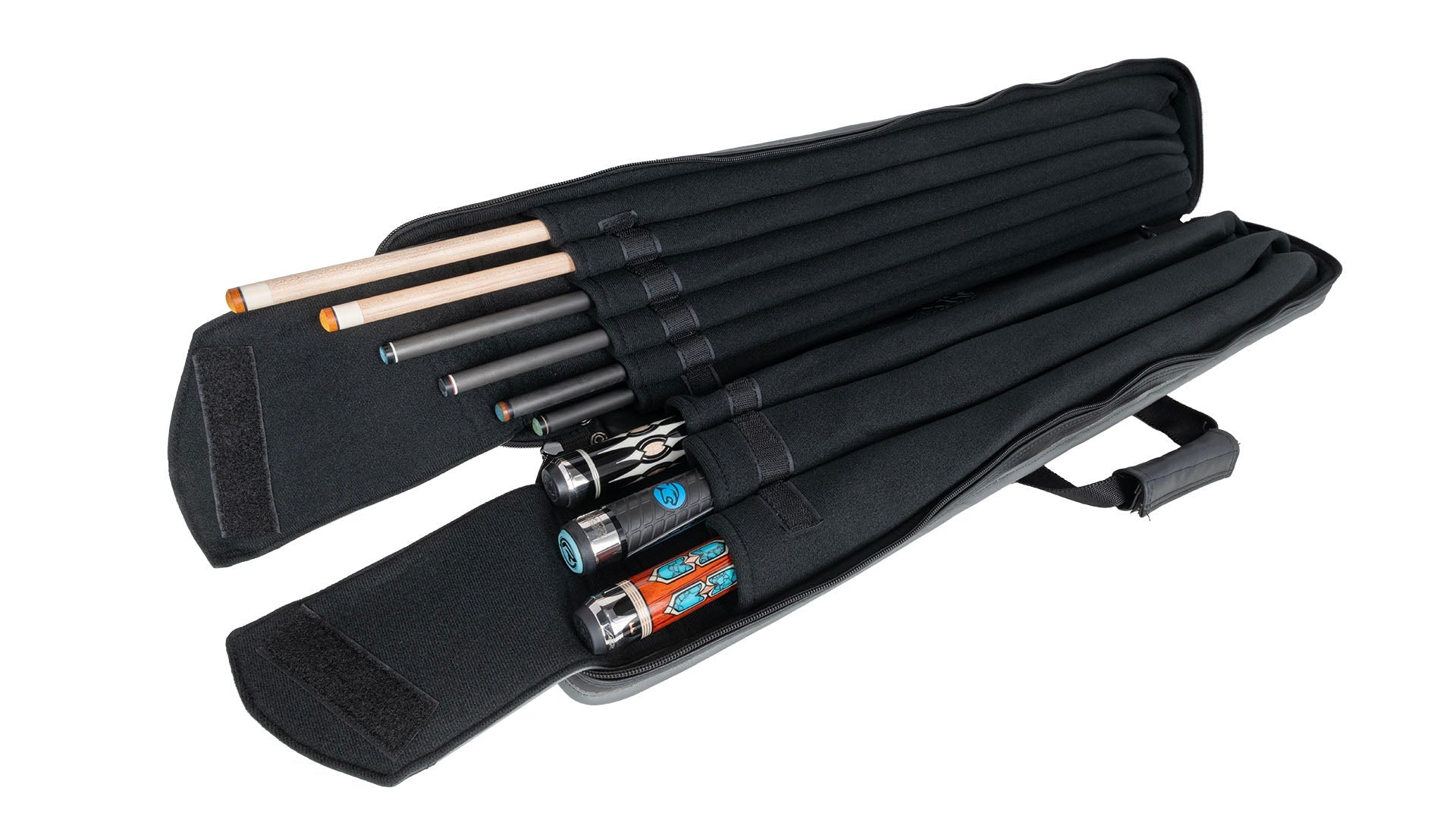 Predator Roadline Black/Grey Backpack Pool Cue Soft Case - 3 Butts x 6 Shafts