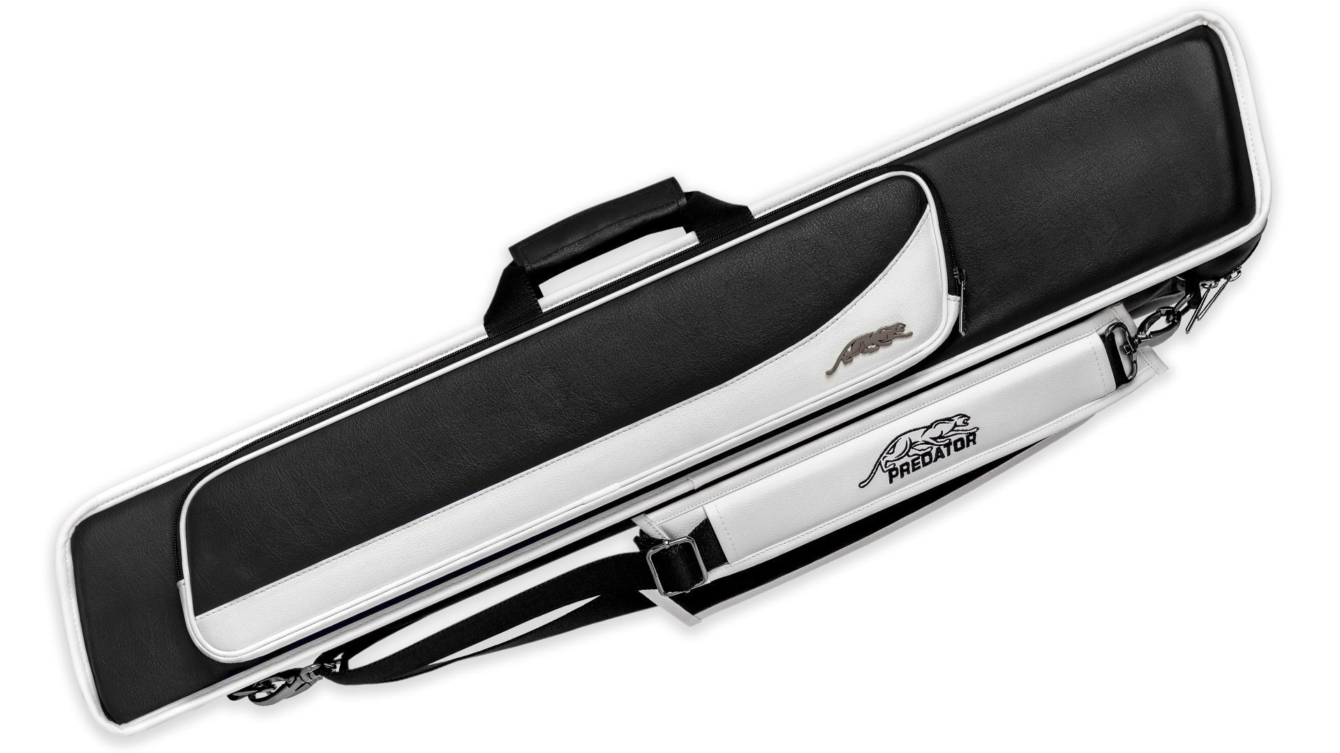 Predator Roadline Black/White Soft Pool Cue Case - 4 Butts x 8 Shafts