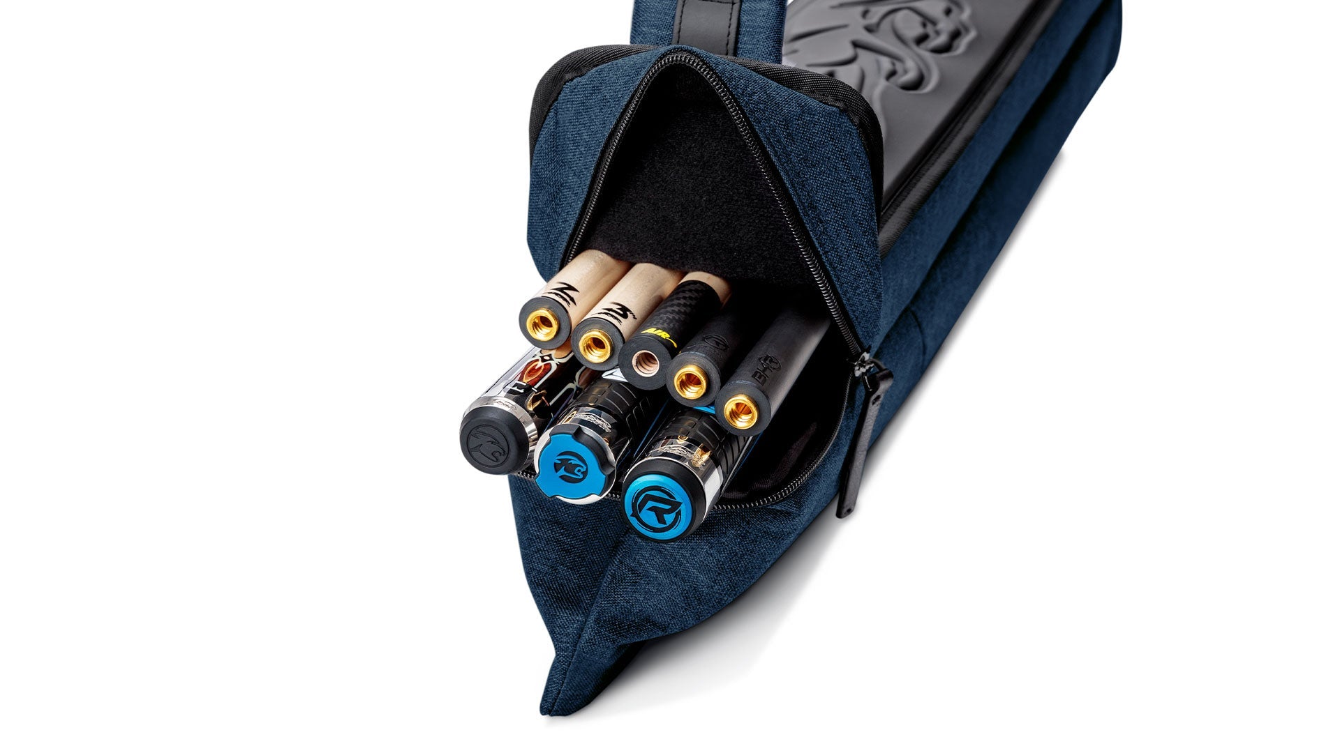 Predator Urbain Blue Hard Pool Cue Case - 3 Butts x 5 Shafts