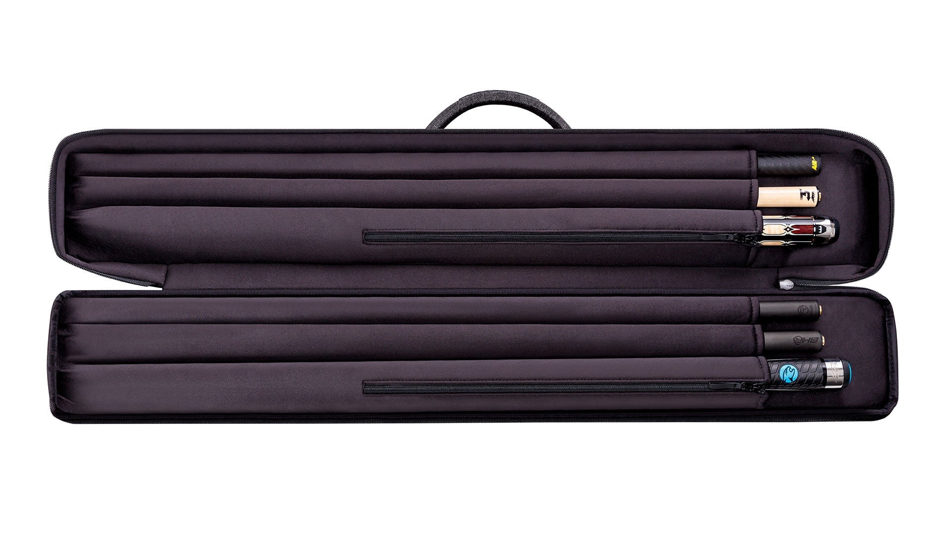 Predator Urbain Dark Grey Soft Pool Cue Case - 2 Butts x 4 Shafts